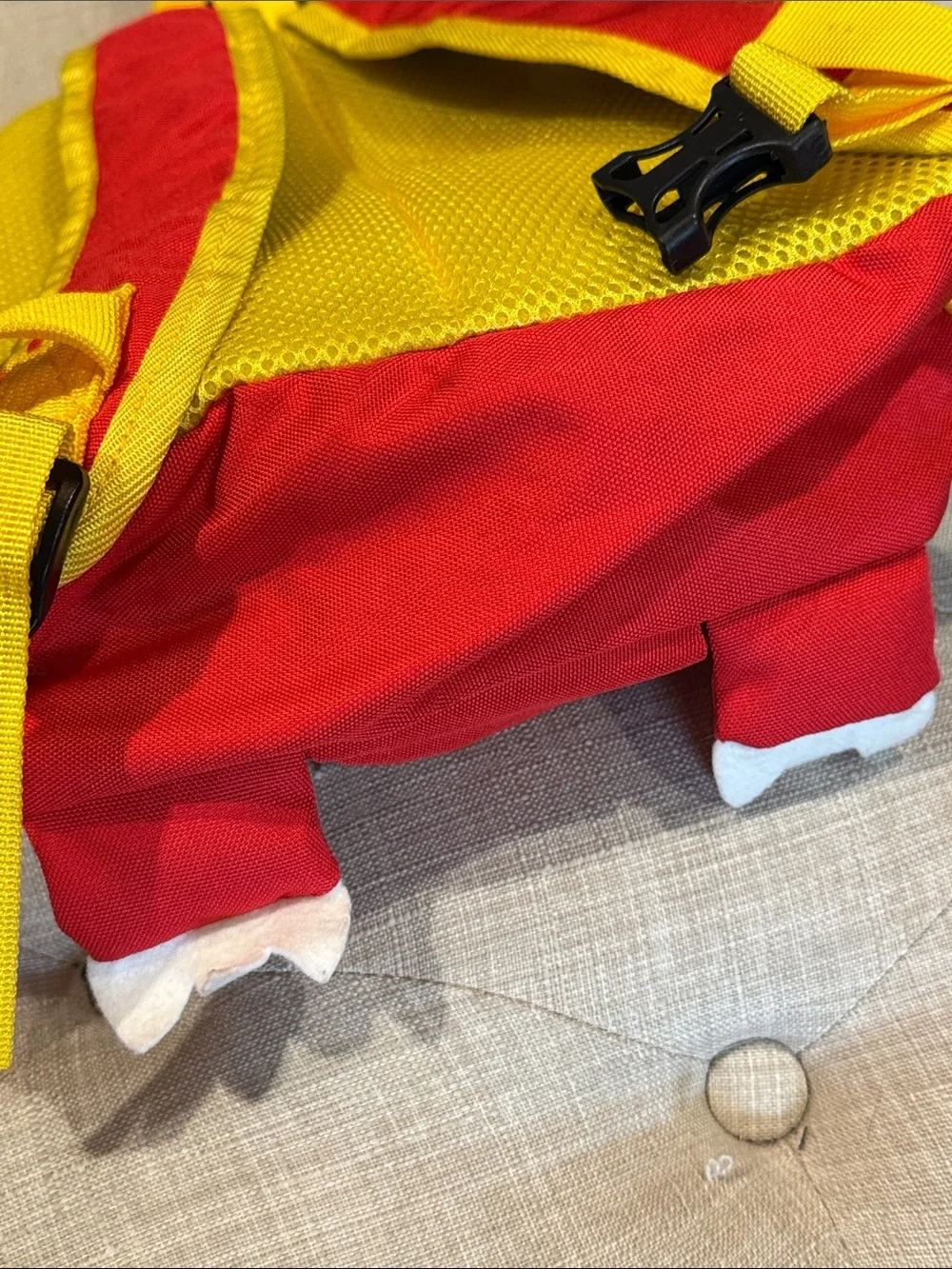 Red Kids Animal Backpack with Yellow Accents - Unbranded